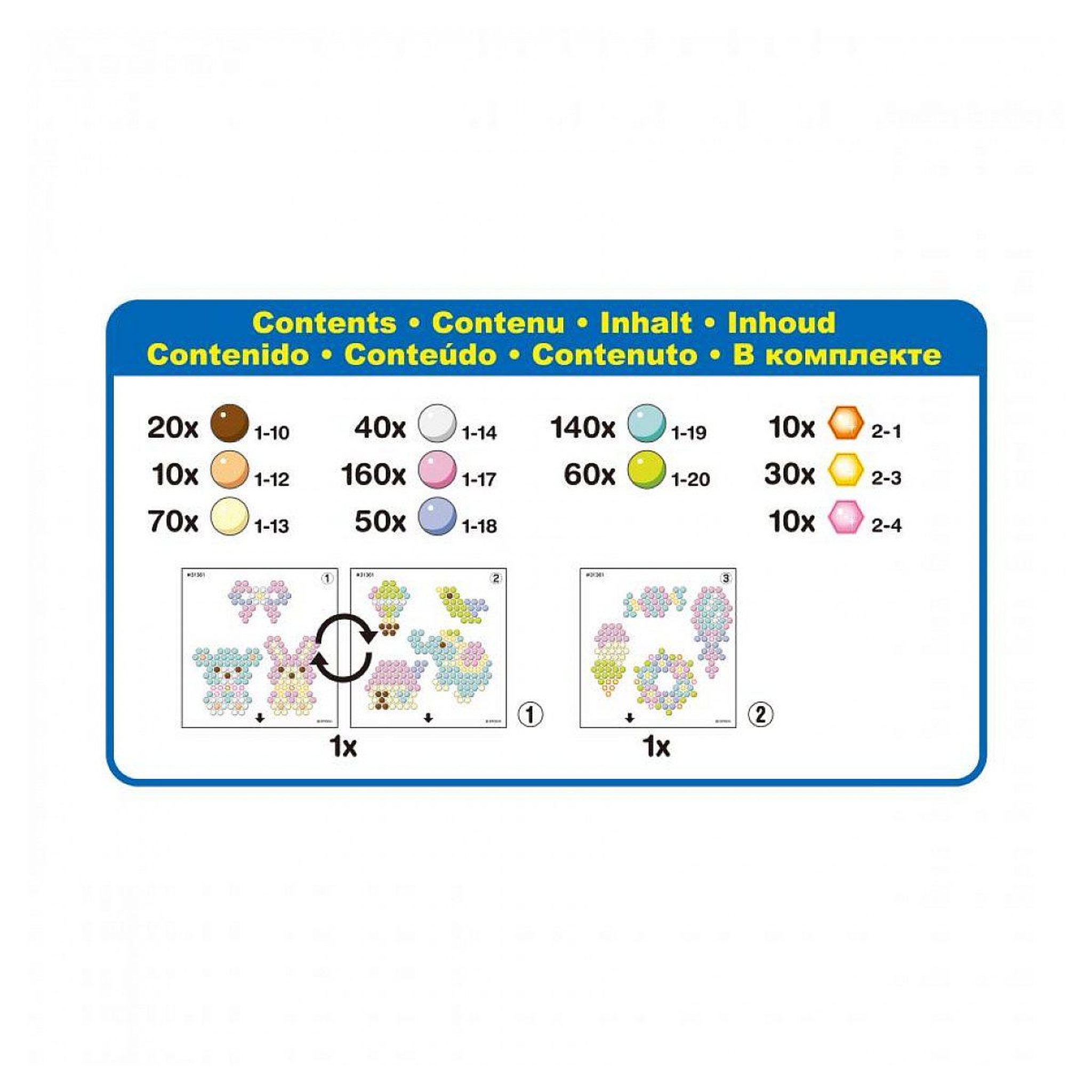 Voir la diapositive 2 : Aquabeads 31504 recharge fantaisie pastel