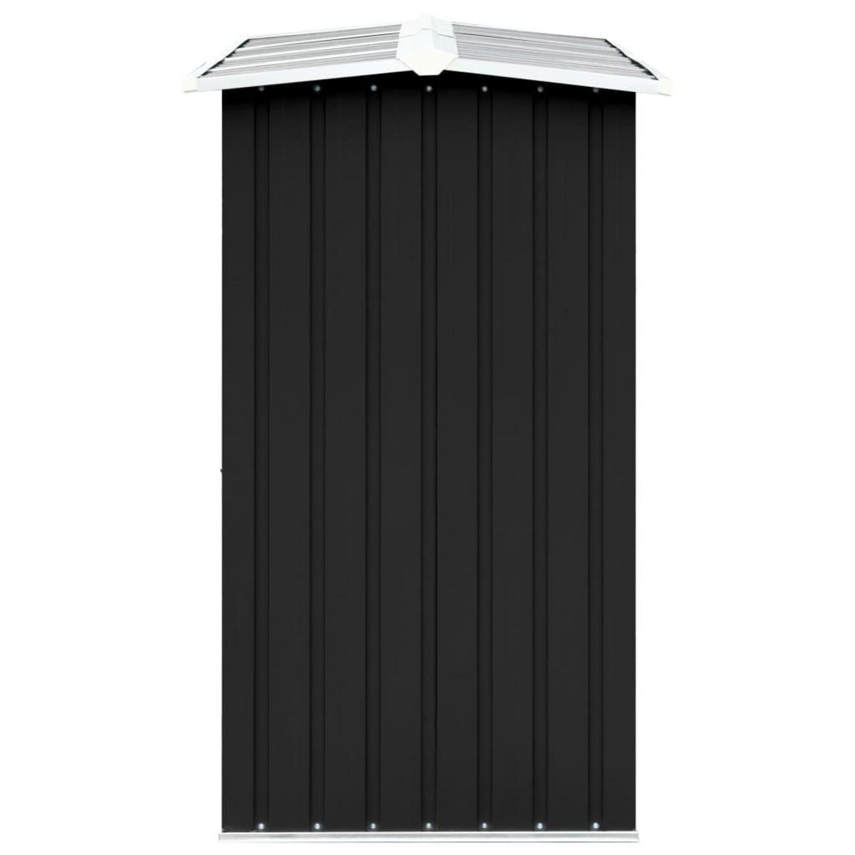 VIDAXL Abri de stockage a bois Acier galvanise 330x92x153cm Anthracite