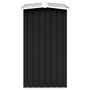 Voir la diapositive 4 : VIDAXL Abri de stockage a bois Acier galvanise 330x92x153cm Anthracite