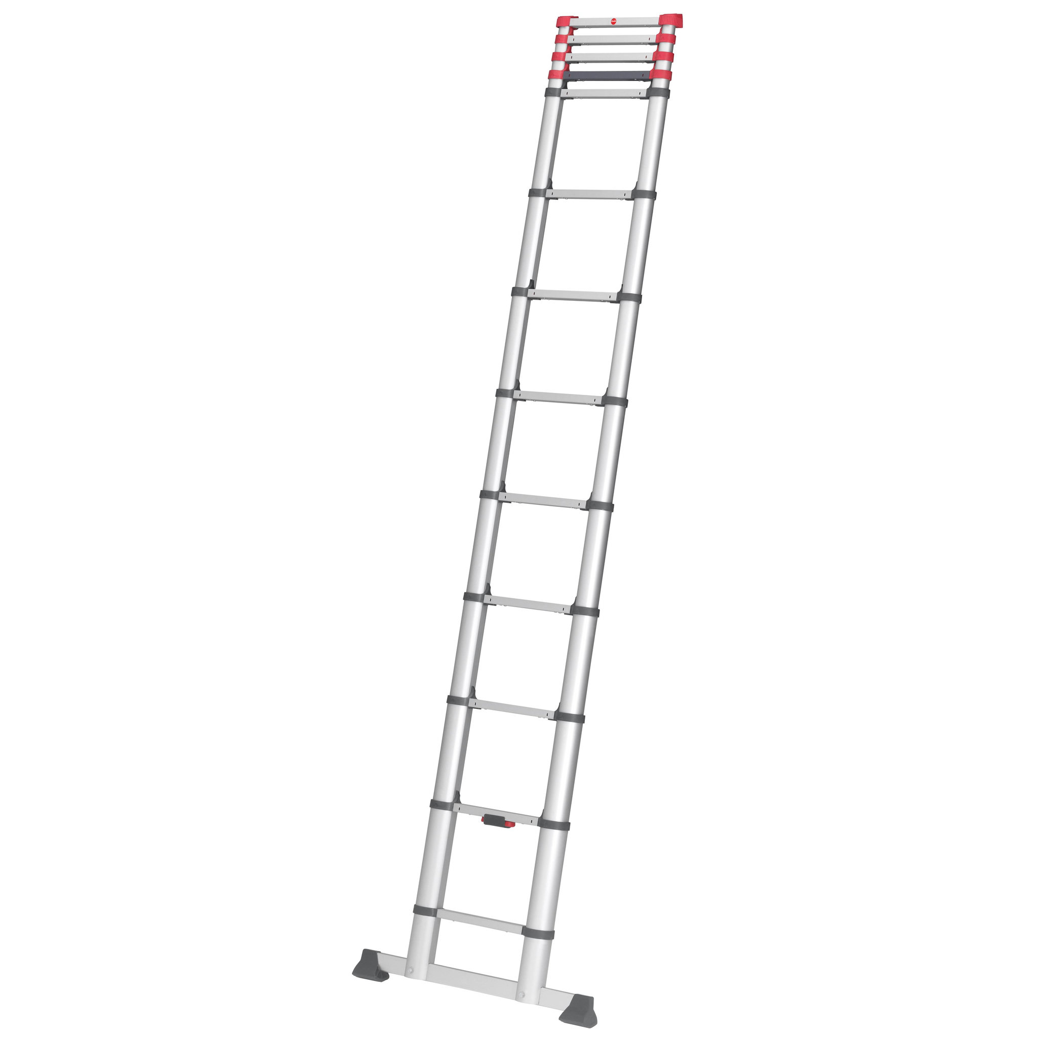 Voir la diapositive 2 : HAILO Echelle télescopique 3m80 en aluminium - FLEXLINE
