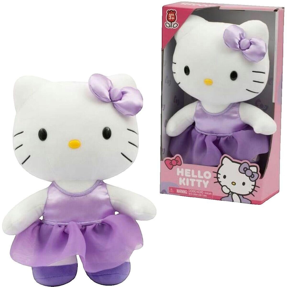 GP Peluches gp-toys Hello Kitty rose robe en satin violet