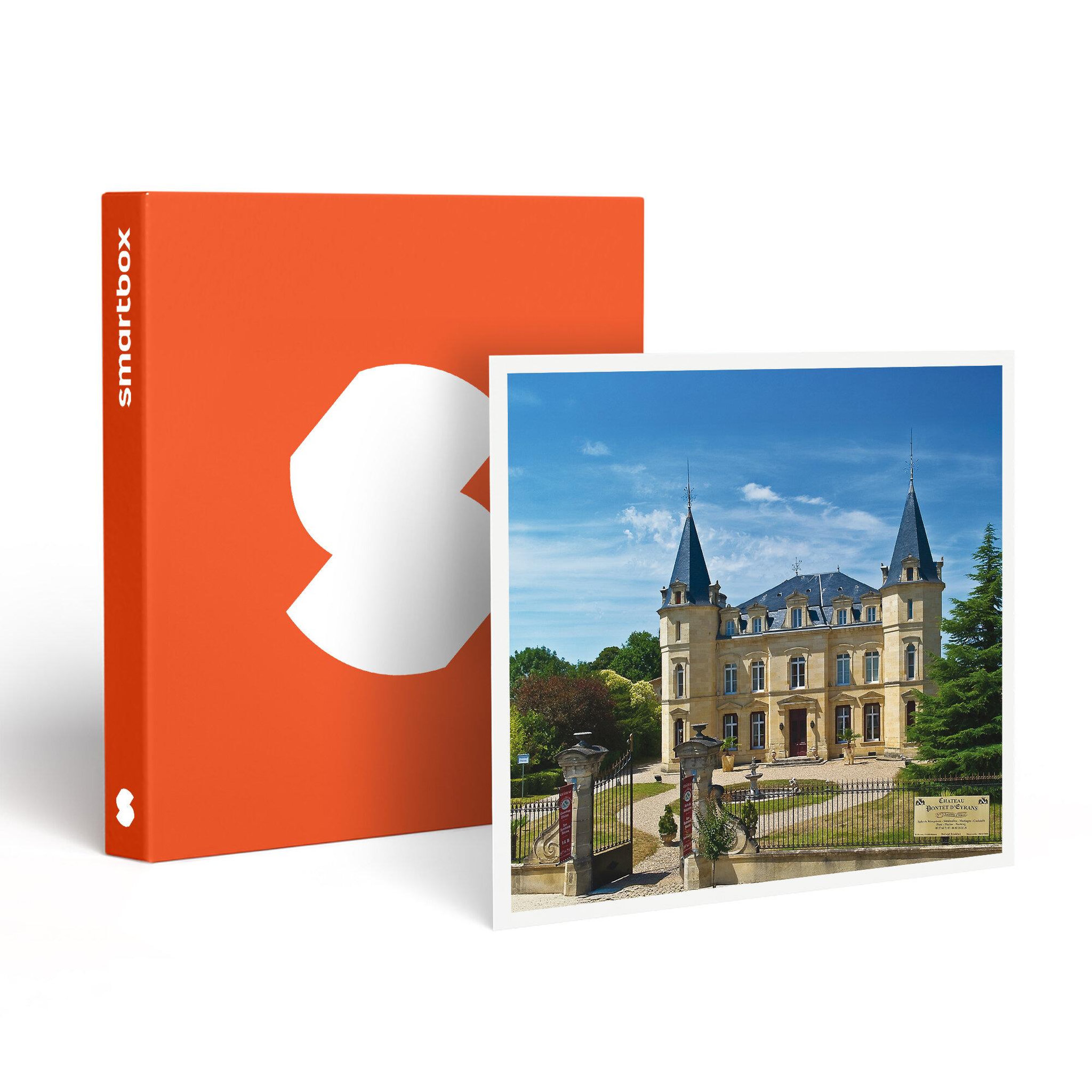 Smartbox Séjour 1 nuit dans un chateau en gironde avec 30min de massage en duo - coffret cadeau séjour
