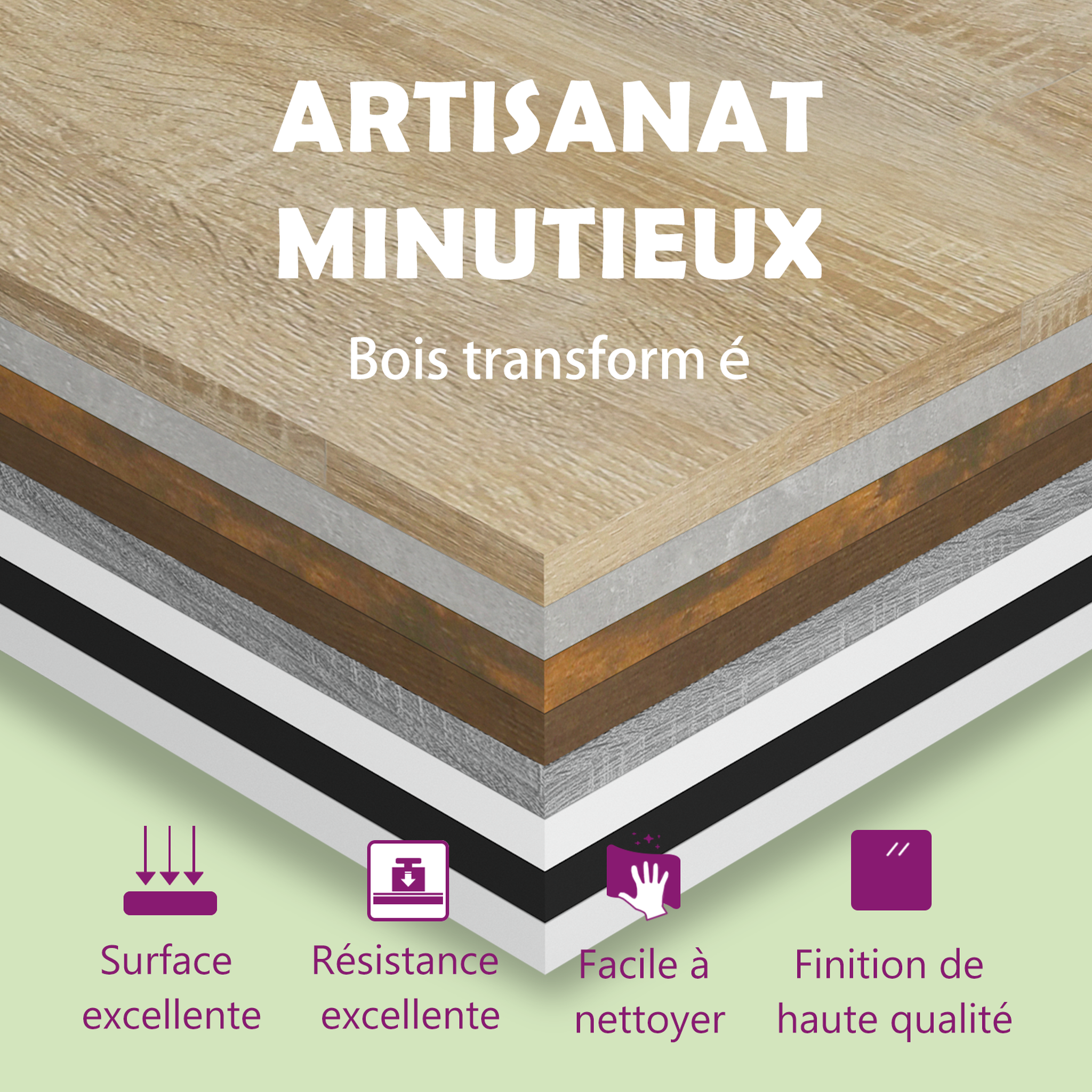 Voir la diapositive 4 : VIDAXL Armoire a chaussures Chene fume 30x35x70 cm Bois d'ingenierie