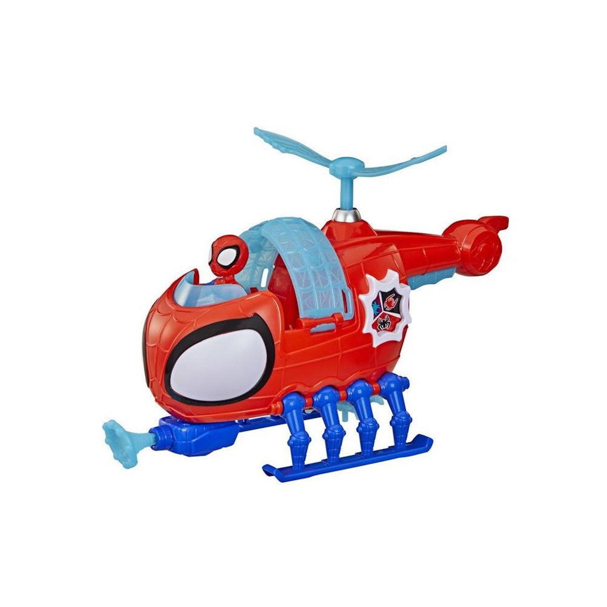 HASBRO Hélico de l'équipe Spidey, figurine de 7,5 cm et véhicule avec projectile, Marvel Spidey et ses Amis Extraordinaires, des 3