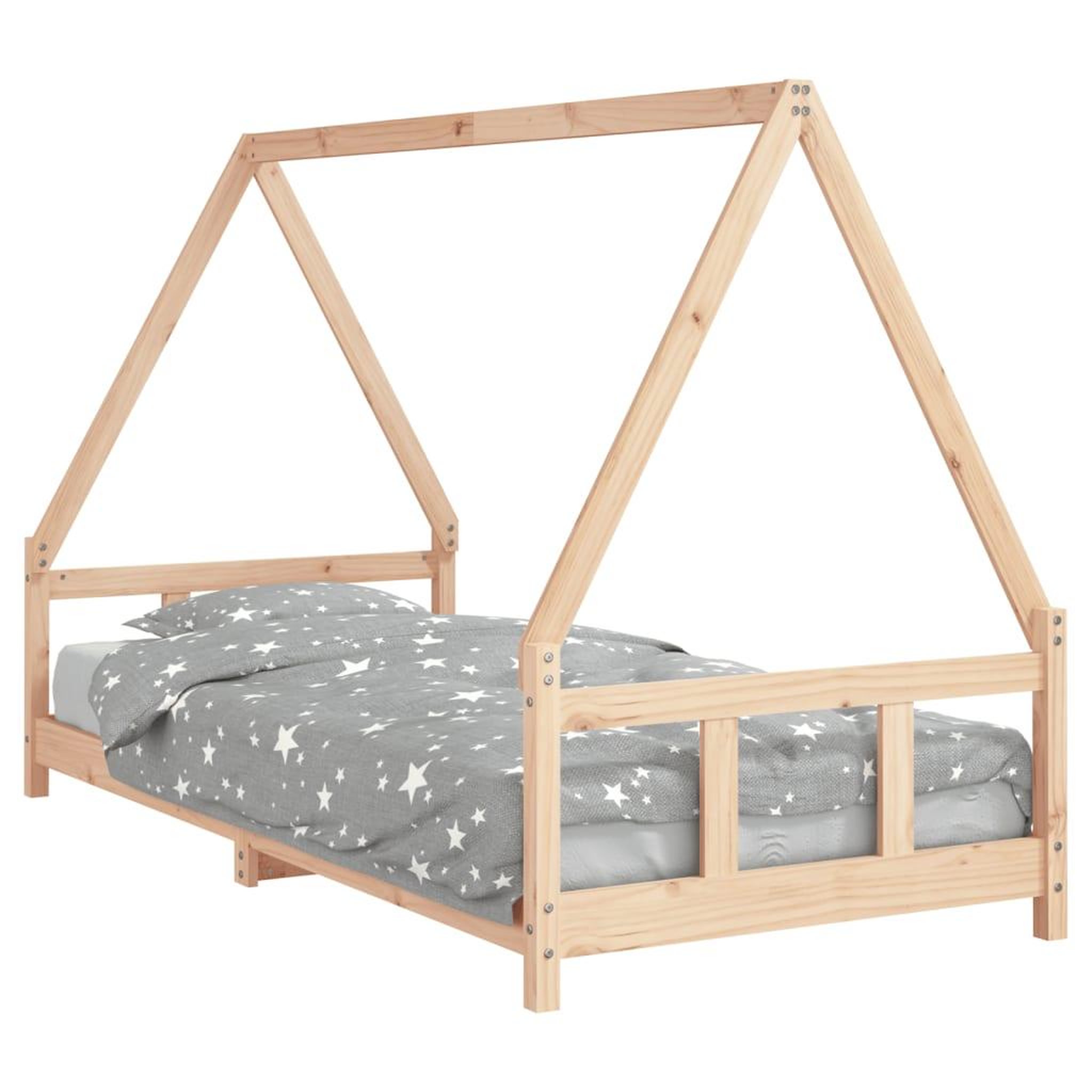 Voir la diapositive 2 : VIDAXL Cadre de lit pour enfants 90x200 cm bois de pin massif
