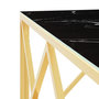 Voir la diapositive 5 : VIDAXL Table basse dore 80x80x40 cm acier inoxydable et verre