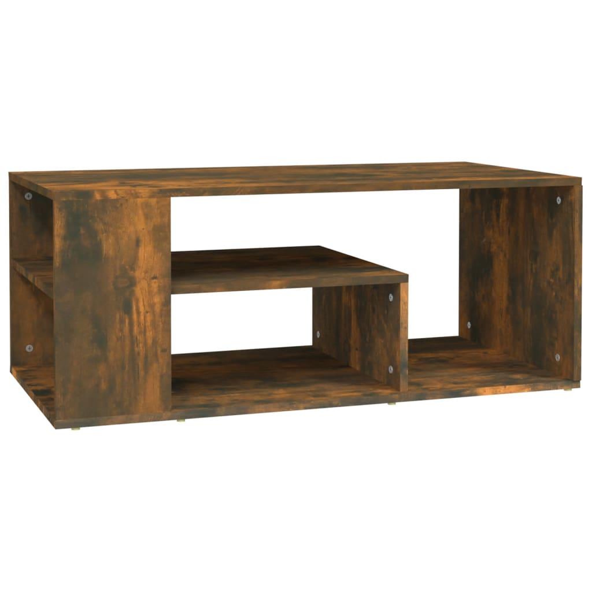 Voir la diapositive 2 : VIDAXL Table basse Chene fume 100x50x40 cm Bois d'ingenierie