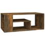 Voir la diapositive 2 : VIDAXL Table basse Chene fume 100x50x40 cm Bois d'ingenierie