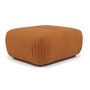 Voir la diapositive 1 : LISA DESIGN Penelope - pouf en velours texturé