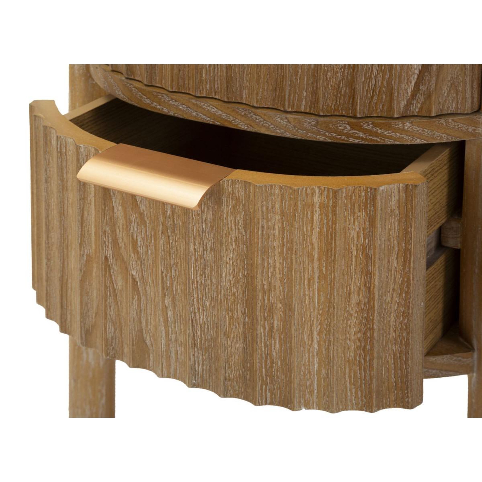 Voir la diapositive 6 : Paris Prix Table de nuit 2 tiroirs  goteborg  52cm naturel