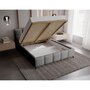 Voir la diapositive 2 : BEST MOBILIER Paulito - lit coffre - 180x200 cm - sommier inclus - en tissu bouclette