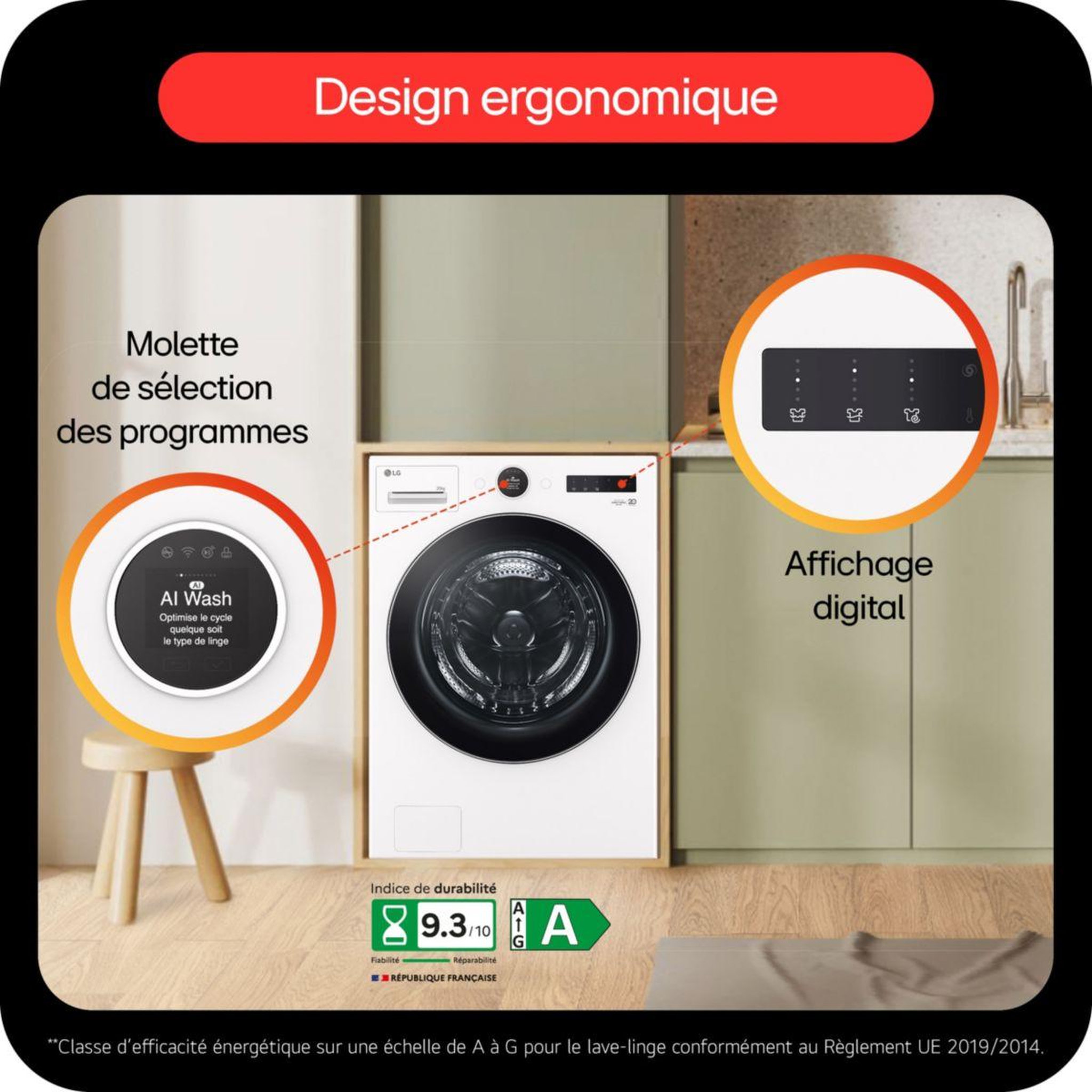 Voir la diapositive 4 : LG Lave linge hublot f20f12wst