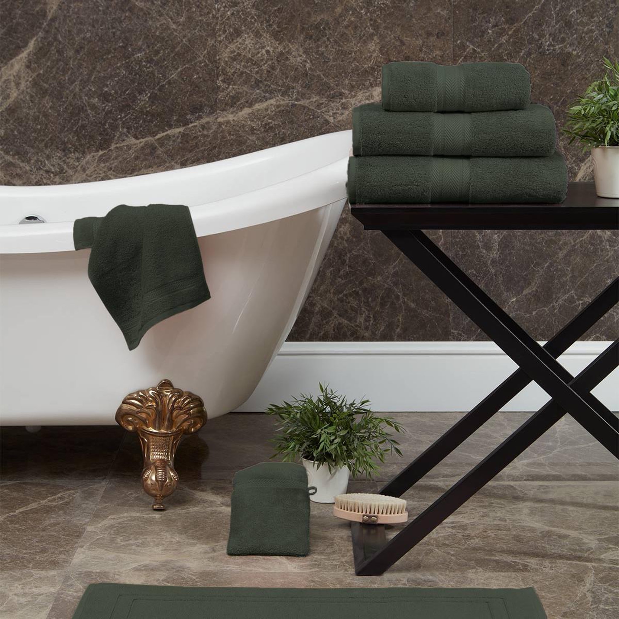 Voir la diapositive 4 : Sensei Maison Drap de bain 550 g/m² LUXURY - 70x140 cm