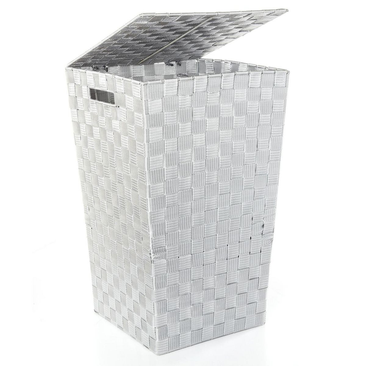 FIVE Panier à linge - Polyester tressé - Gris