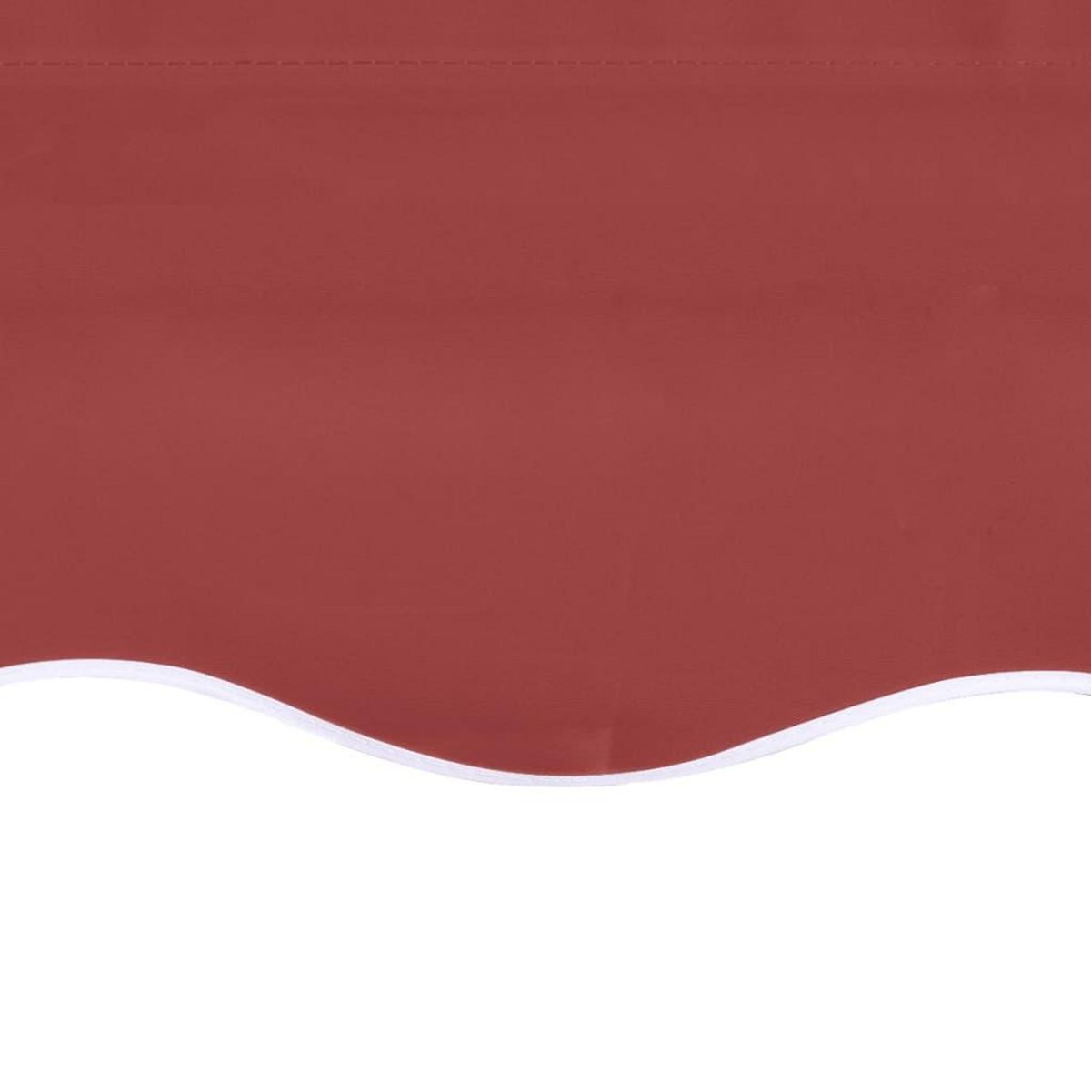 VIDAXL Tissu de remplacement pour auvent Bordeaux rouge 5x3,5 m