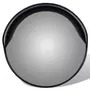 VIDAXL Miroir de trafic convexe d'exterieur Plastique PC Noir 30 cm