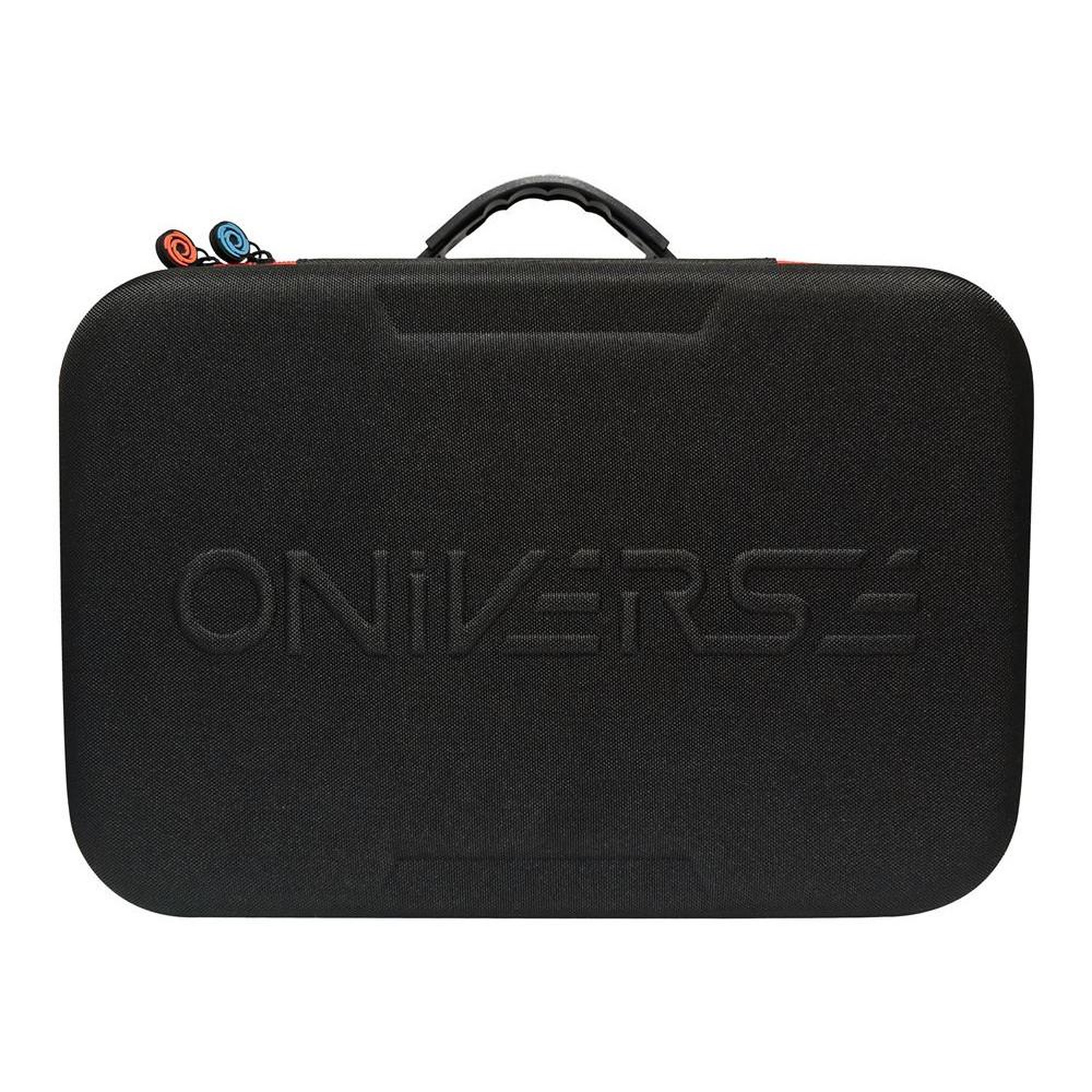 ONIVERSE Mallette de transport rigide XXL pour consoles Nintendo Switch 2, Switch OLED et Switch Lite, gris foncé, sangle réglable et compartiments accessoires