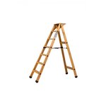 Centaure Escabeau Lyonnais bois 6 marches + tablette - hauteur de travail 2,90m