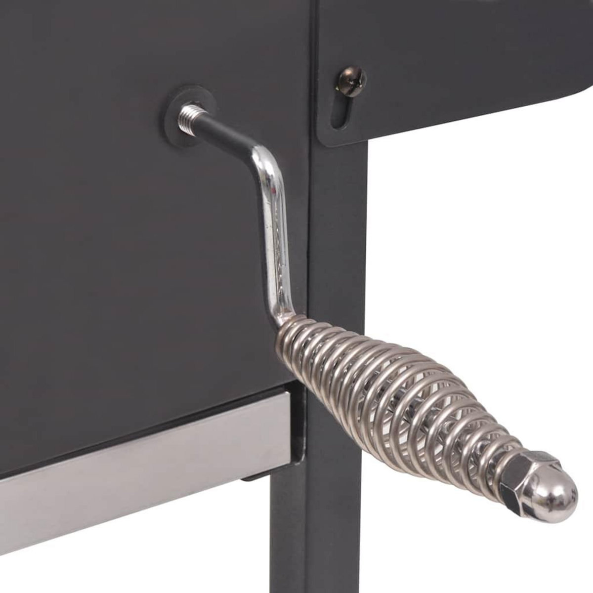 VIDAXL Barbecue au charbon de bois avec etagere inferieure Noir