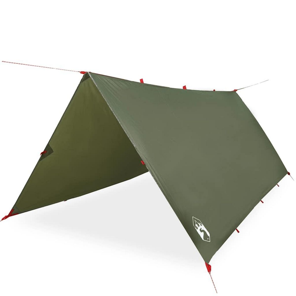 VIDAXL Bache de camping vert olive 366x306 cm impermeable