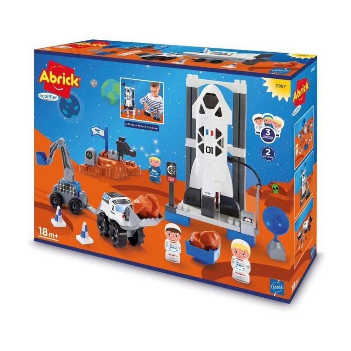 Ecoiffier Base Spatiale - construction en briques - des 18 mois - Abrick