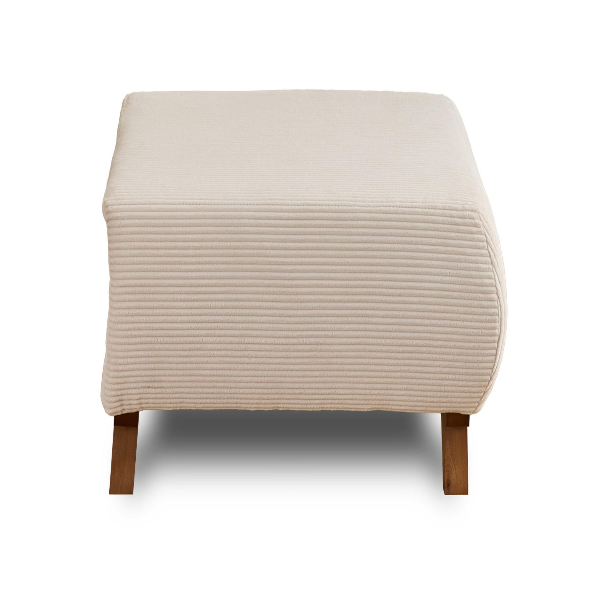 Voir la diapositive 1 : BEST MOBILIER Cristal - pouf modulable - 65 cm - en velours côtelé