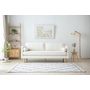 Voir la diapositive 2 : CONCEPT USINE Canapé 3 places design en velours beige STAN