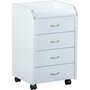Voir la diapositive 1 : Caisson rangement pour bureau 4 tiroirs L40cm JOVI