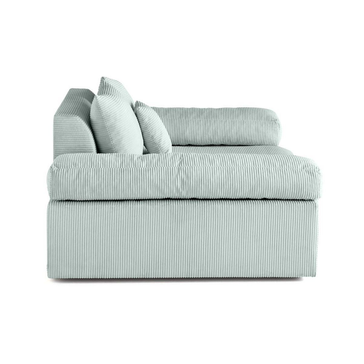 LISA DESIGN Aspen - fauteuil xl - assise profonde - velours côtelé