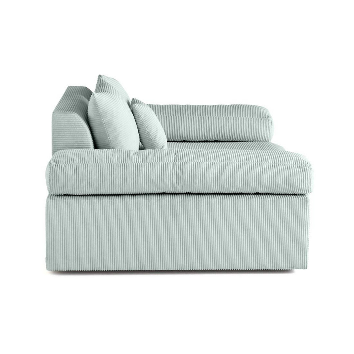 LISA DESIGN Aspen - fauteuil xl - assise profonde - velours côtelé