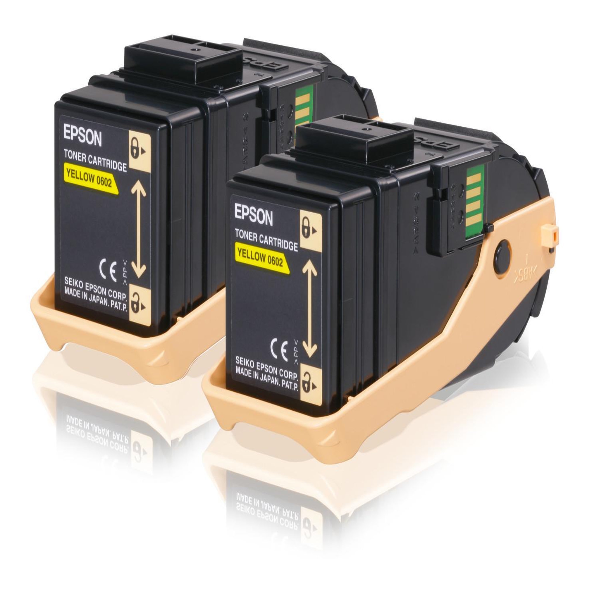 Voir la diapositive 2 : Epson Pack Double Cartouche de Toner Epson Jaune Original pour AcuLaser C9300
