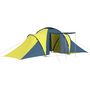 Voir la diapositive 2 : VIDAXL Tente de camping pour 6 personnes bleu et jaune