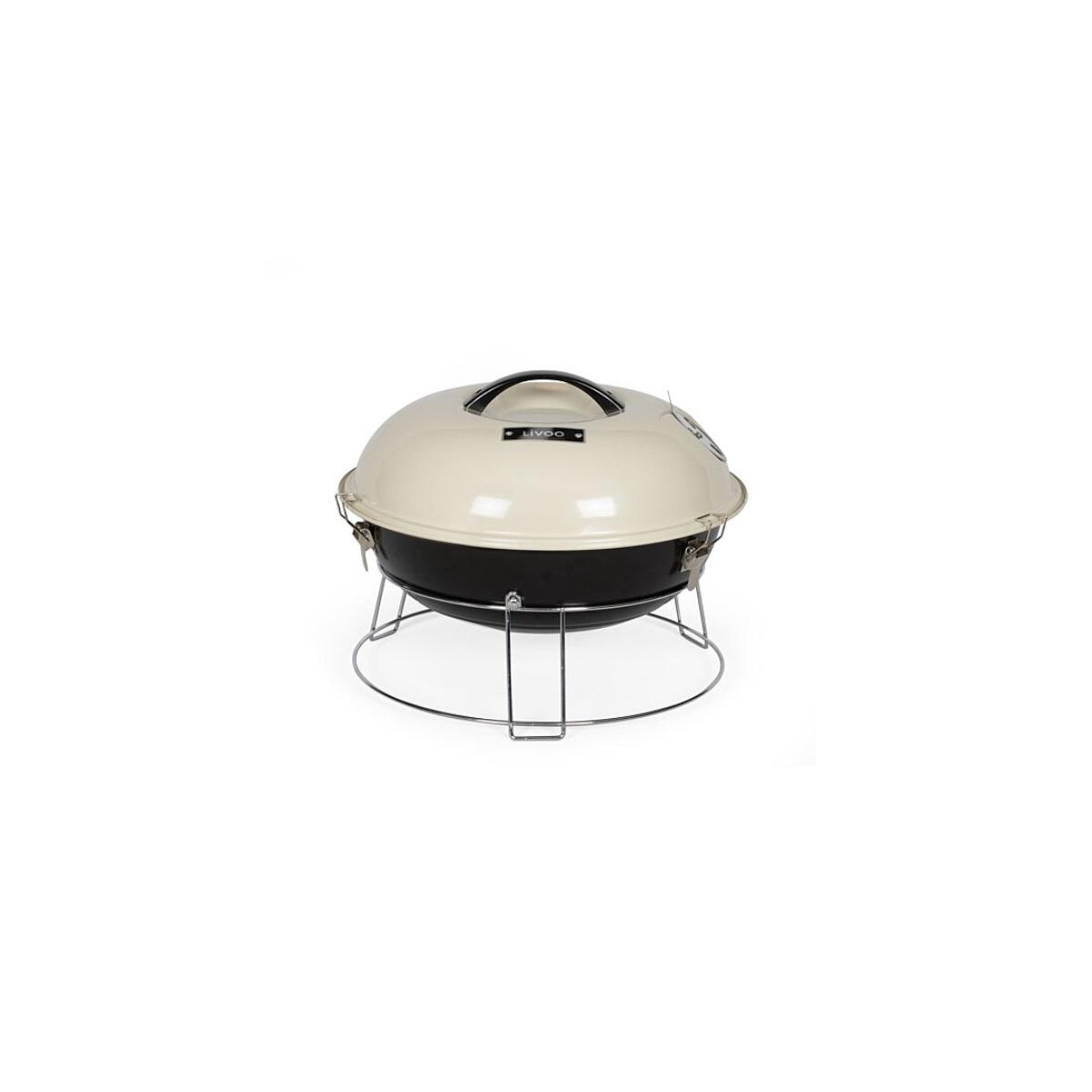 Voir la diapositive 2 : LIVOO Barbecue à charbon 38cm beige - doc301