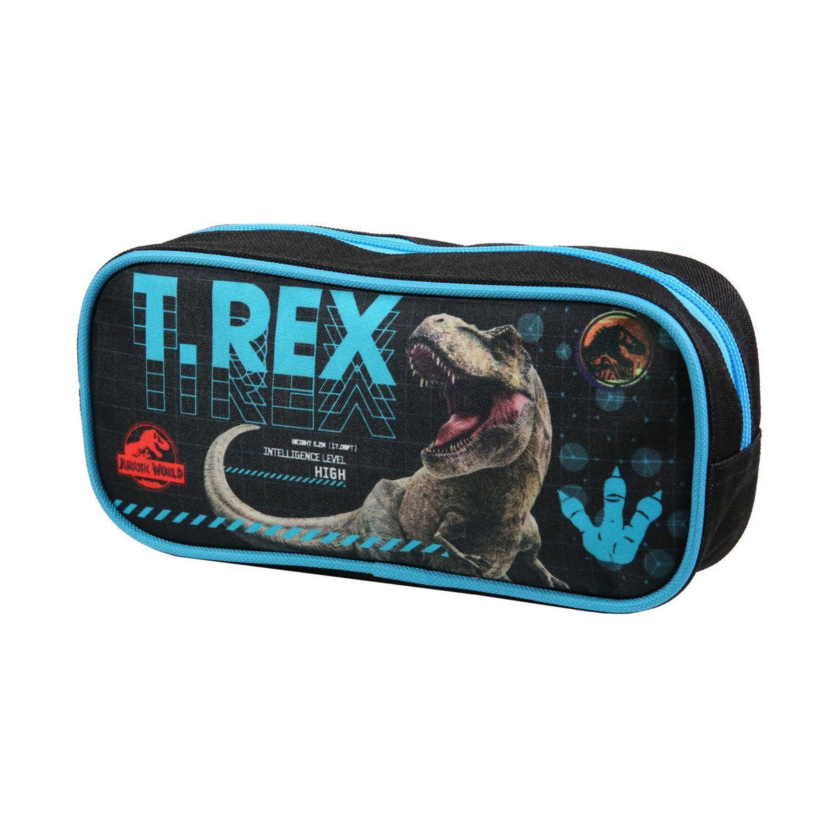 Bagtrotter BAGTROTTER Trousse scolaire rectangulaire Jurassic World Noir T-Rex