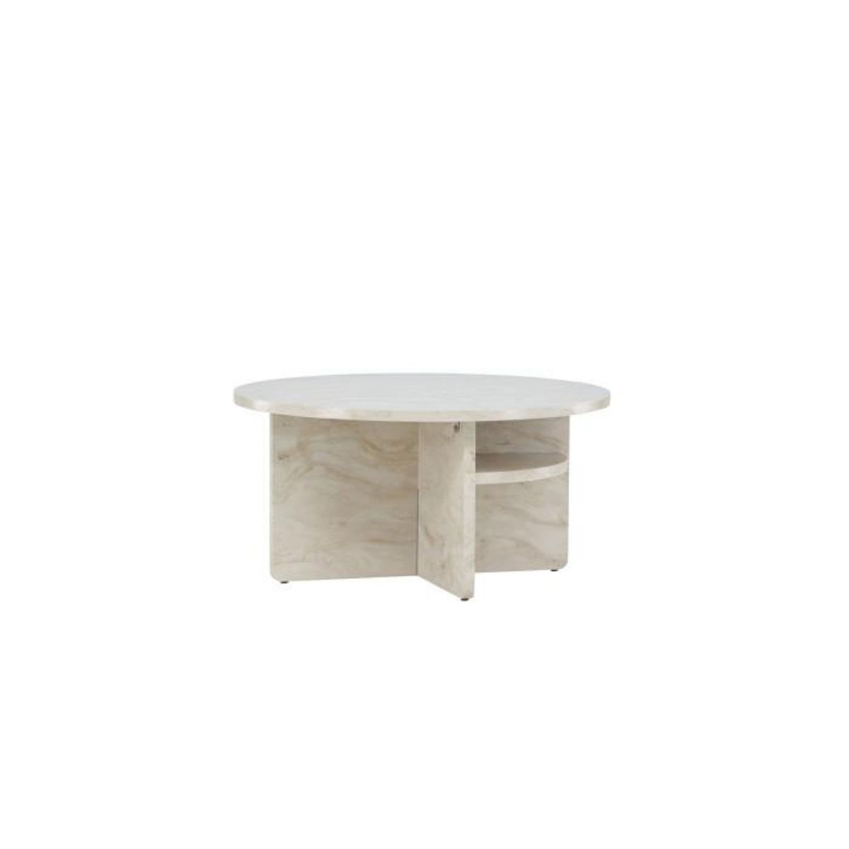 Paris Prix Table Basse Effet Marbre  Alesund   85cm Beige
