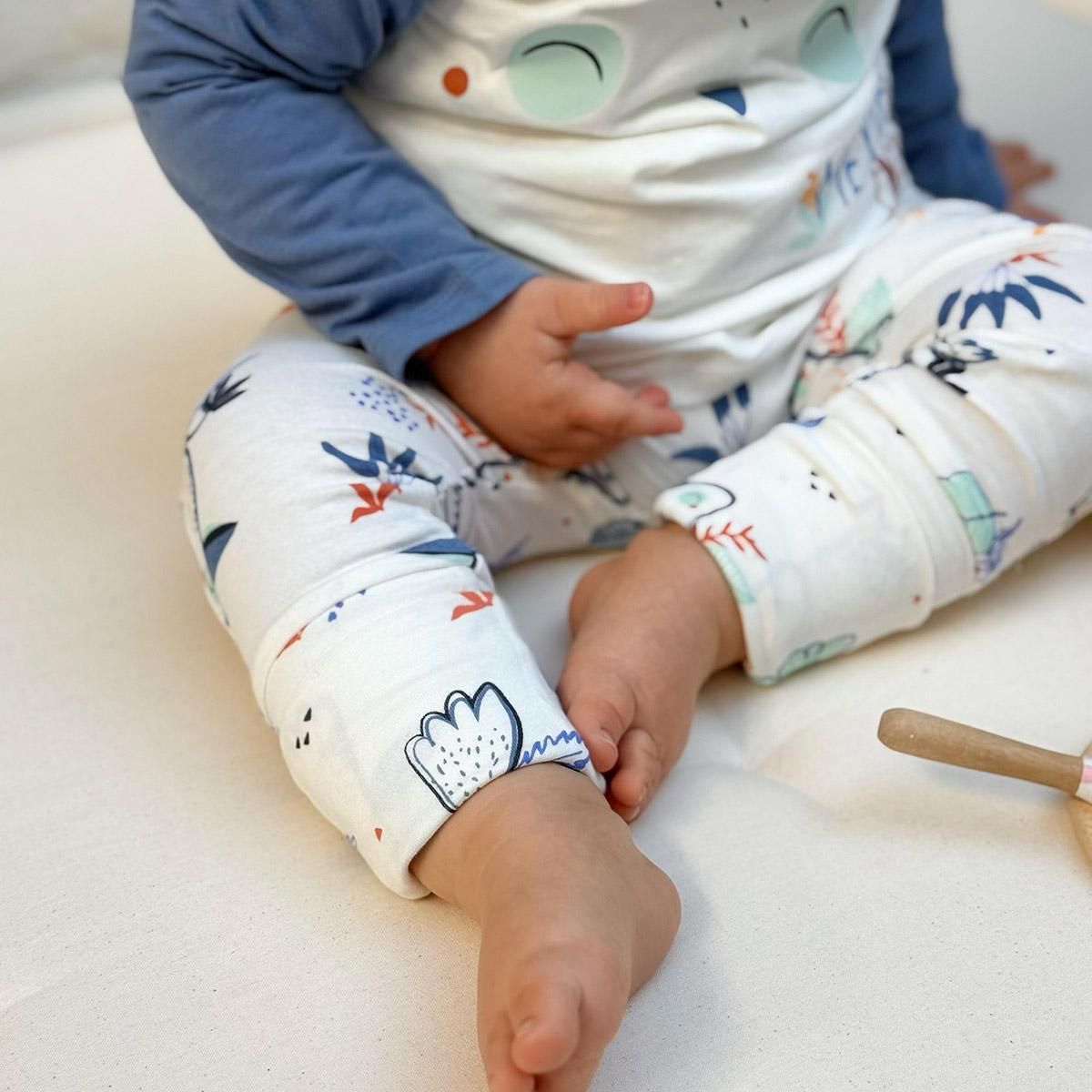 Petit Béguin Pyjama enfant 2 pièces avec pieds retroussables Mexico