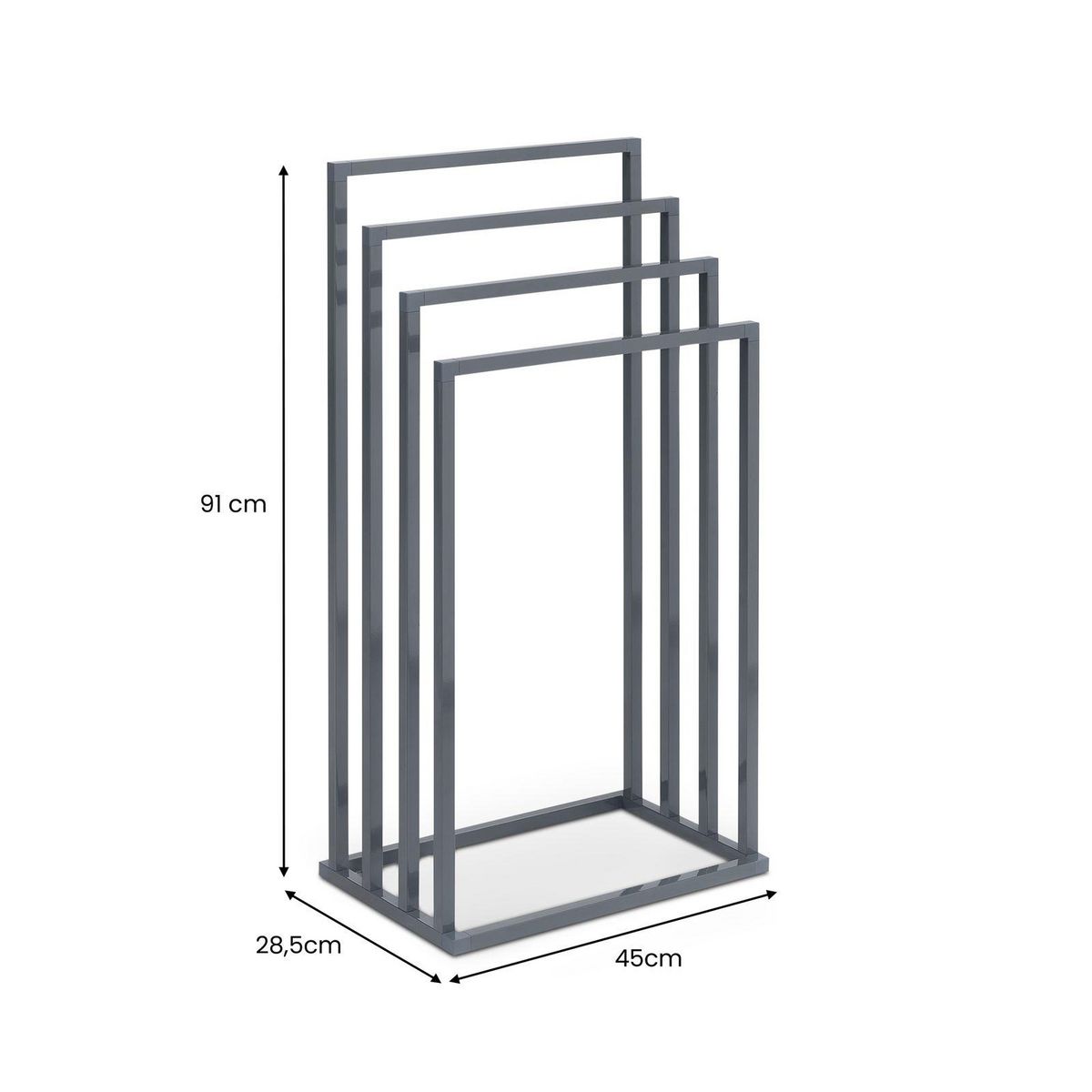 IDIMEX Porte-serviettes sur pied SENZA en métal