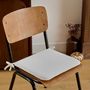Voir la diapositive 4 : ATMOSPHERA Galette de Chaise Uni  Lilou  38x38cm Ivoire
