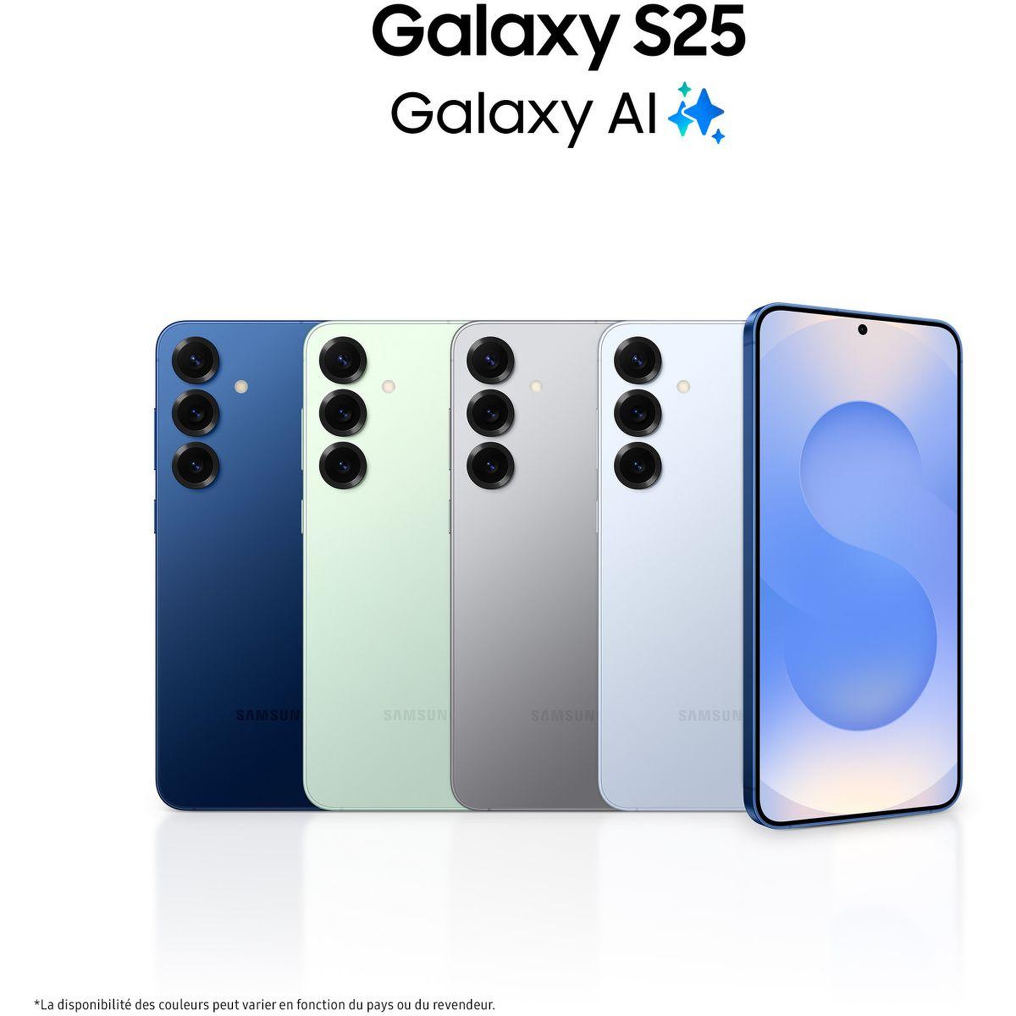 Voir la diapositive 2 : Samsung Smartphone Galaxy S25 Vert d'eau 512Go 5G
