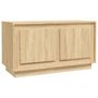Voir la diapositive 2 : VIDAXL Meuble TV chene sonoma 80x35x45 cm bois d'ingenierie