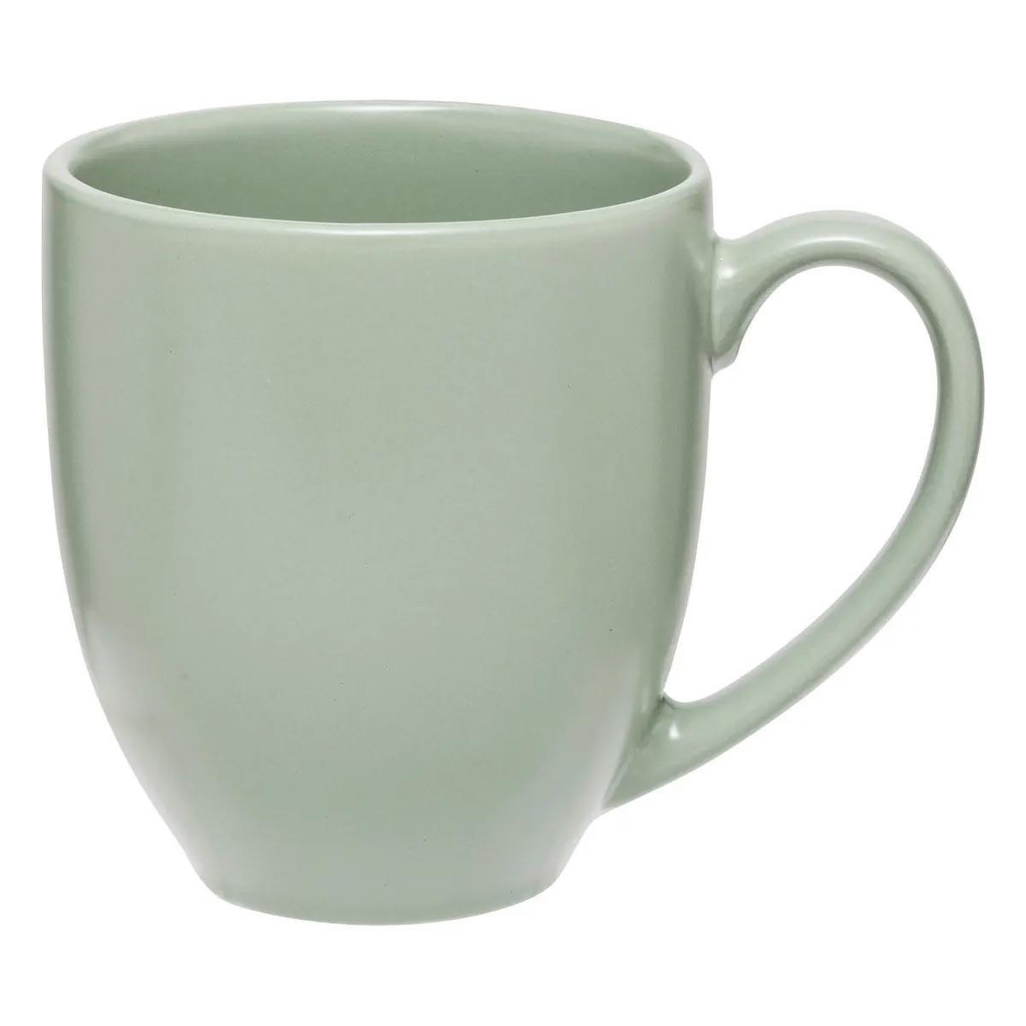 Voir la diapositive 2 : SECRET DE GOURMET Lot de 6 mugs en céramique  maé  48cl vert olive