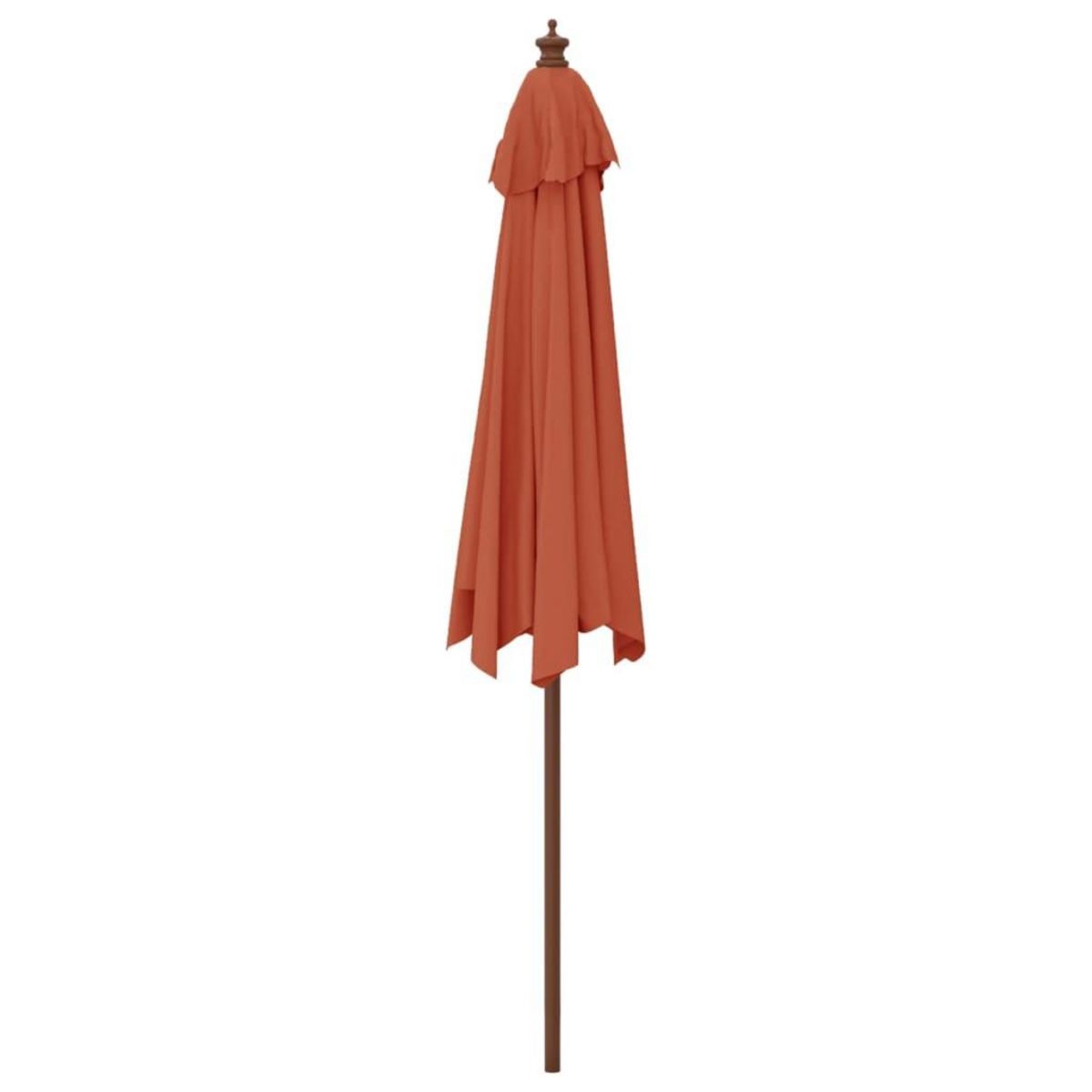 VIDAXL Parasol de jardin avec mat en bois terre cuite 299x240 cm