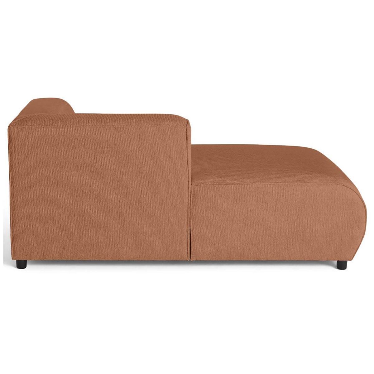 LISA DESIGN Suaro - module d'assise méridienne gauche en tissu texturé