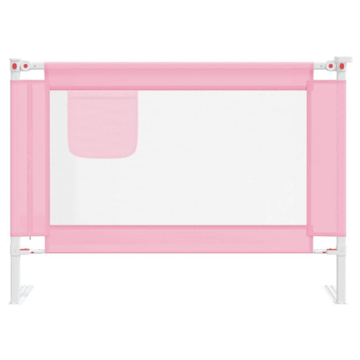 VIDAXL Barriere de securite de lit enfant Rose 90x25 cm Tissu