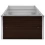 Voir la diapositive 4 : VIDAXL Lit sureleve de jardin Marron 240x80x45 cm Acier galvanise