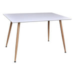 Paris Prix Table à Manger  Polar  120cm Blanc & Naturel