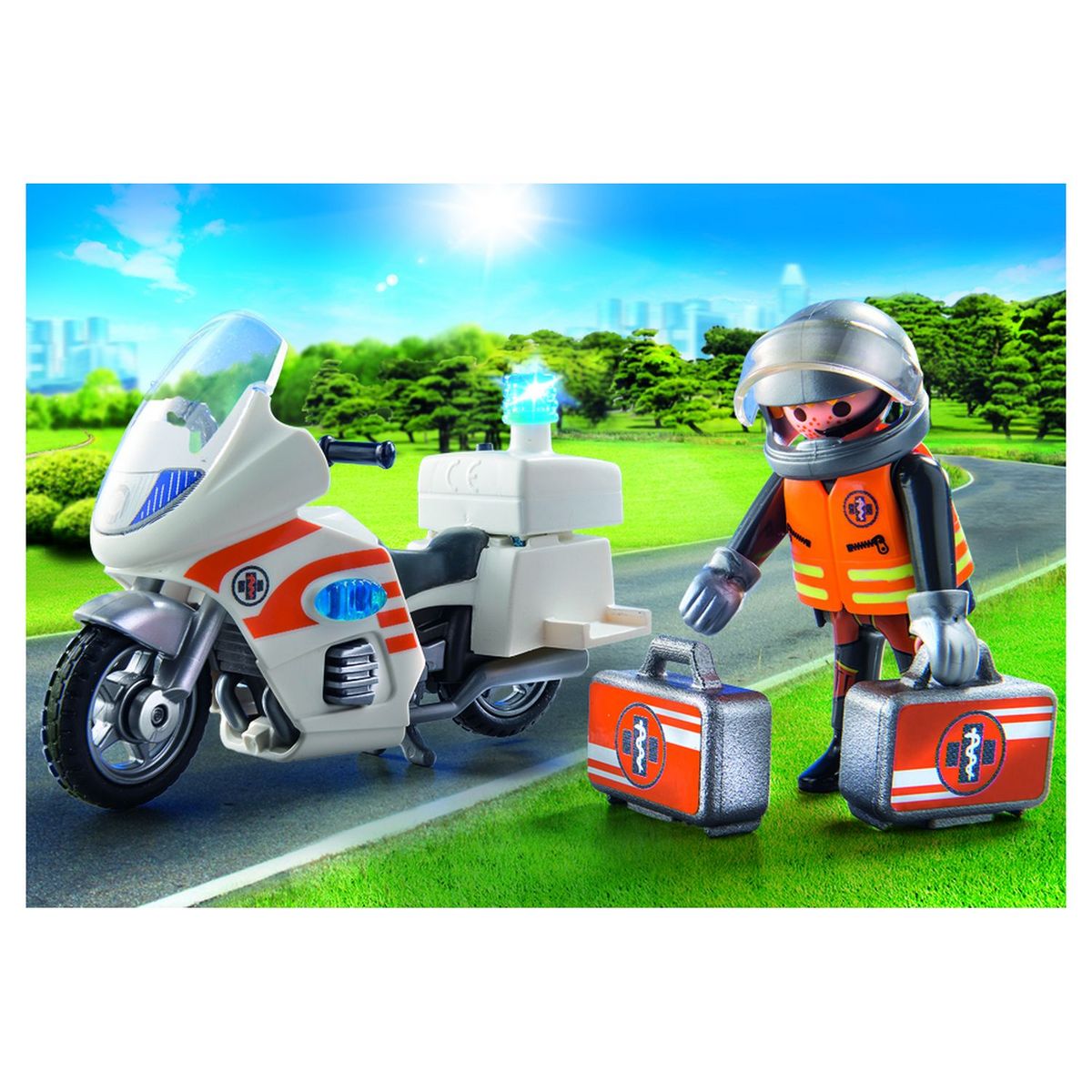 PLAYMOBIL 70051 - City Life - Urgentiste et moto