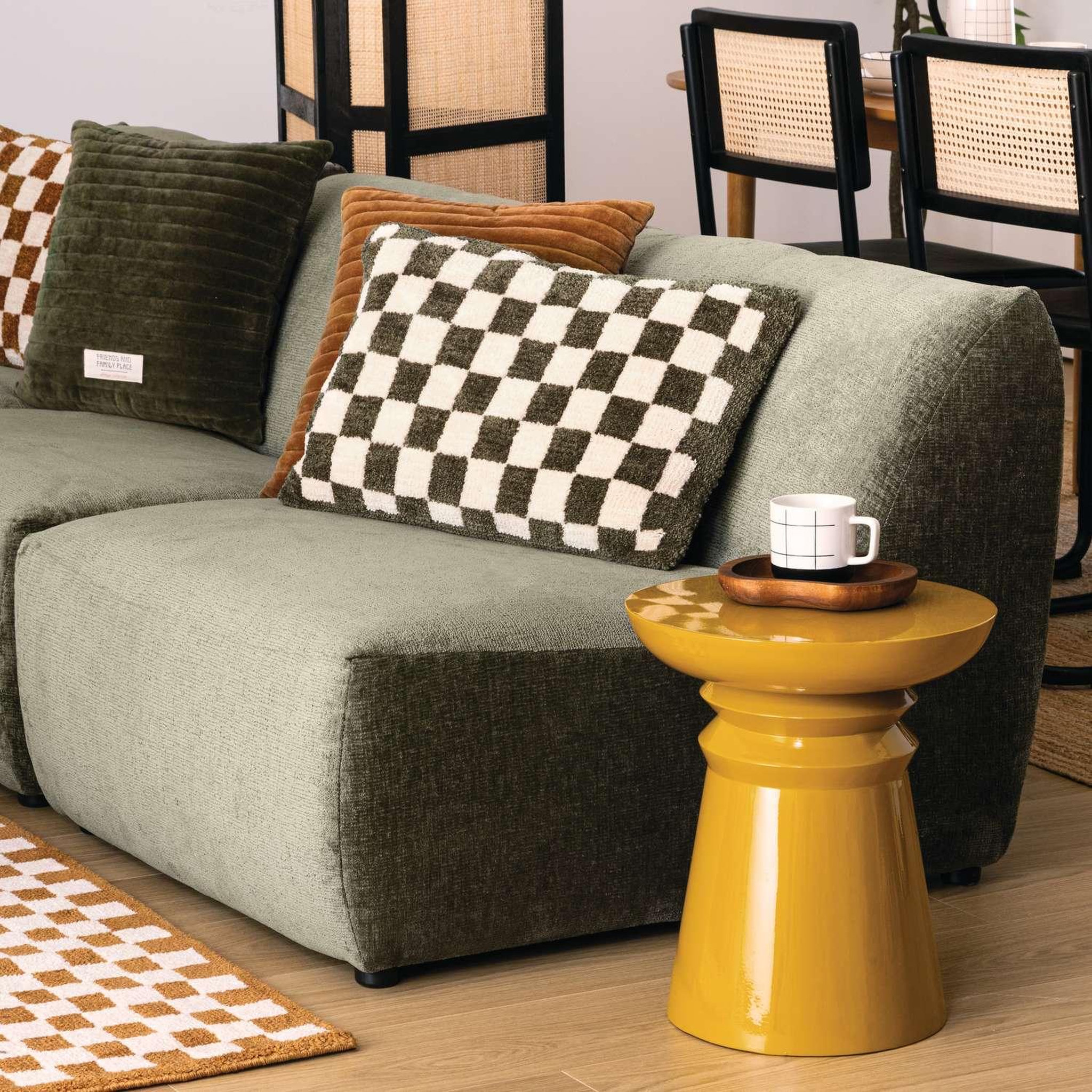 Voir la diapositive 2 : ATMOSPHERA Table d'appoint ronde en métal JAYA