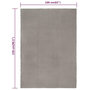 Voir la diapositive 6 : VIDAXL Tapis rectangulaire Gris 160x230 cm Coton