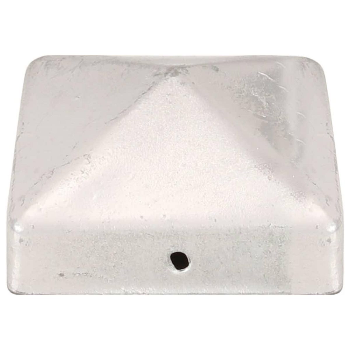 VIDAXL Bouchons de poteau de cloture 6 pcs Metal galvanise 71x71 mm